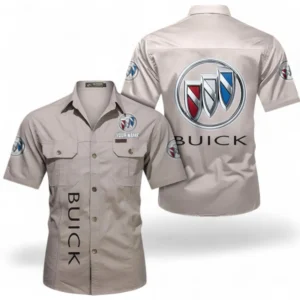 Car Fans Gift Short Sleeved Shirt, Button up Shirt All Over Print For Car Owners, Custom Name CAR392072125819-Beige