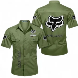 Motorcycles Fans Gift Short Sleeved Shirt, Button up Shirt All Over Print For Car Owners, Custom Name CAR392072125820-Fruit Green
