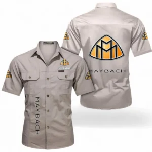 Car Fans Gift Short Sleeved Shirt, Button up Shirt All Over Print For Car Owners, Custom Name CAR392072125824-Beige
