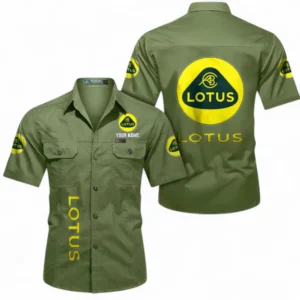 Car Fans Gift Short Sleeved Shirt, Button up Shirt All Over Print For Car Owners, Custom Name CAR392072125826-Fruit Green