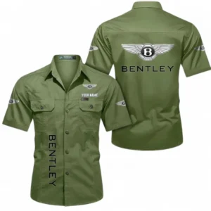 Car Fans Gift Short Sleeved Shirt, Button up Shirt All Over Print For Car Owners, Custom Name CAR392072125831-Fruit Green