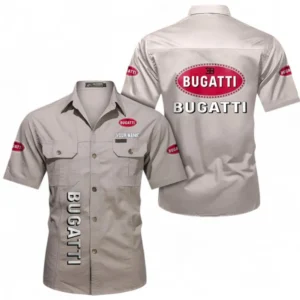 Car Fans Gift Short Sleeved Shirt, Button up Shirt All Over Print For Car Owners, Custom Name CAR392072125833-Beige