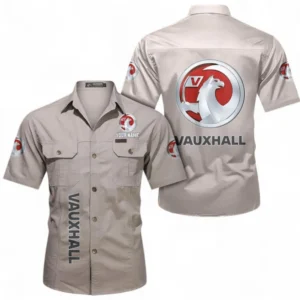 Car Fans Gift Short Sleeved Shirt, Button up Shirt All Over Print For Car Owners, Custom Name CAR392072125840-Beige