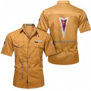 Car Fans Gift Short Sleeved Shirt, Button up Shirt All Over Print For Car Owners, Custom Name CAR392072125843-Turmeric