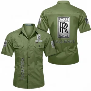 Car Fans Gift Short Sleeved Shirt, Button up Shirt All Over Print For Car Owners, Custom Name CAR392072125844-Fruit Green