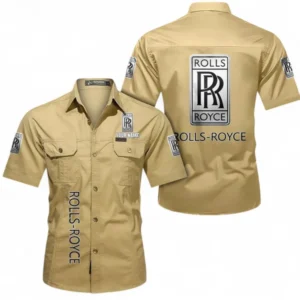 Car Fans Gift Short Sleeved Shirt, Button up Shirt All Over Print For Car Owners, Custom Name CAR392072125844-Khaki