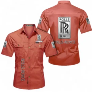 Car Fans Gift Short Sleeved Shirt, Button up Shirt All Over Print For Car Owners, Custom Name CAR392072125844-Red