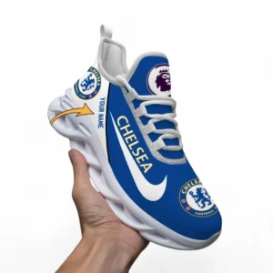 Chelsea Fans Gift Max Soul Shoes, All Over Print Max Soul Shoes For Sport Fan, Custom Name EPL107072925780-White