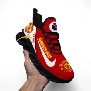 Manchester United Fans Gift Max Soul Shoes, All Over Print Max Soul Shoes For Sport Fan, Custom Name EPL107072925781-Black