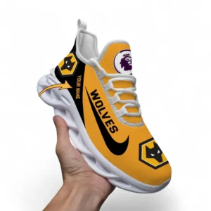Wolverhampton Wanderers Fans Gift Max Soul Shoes, All Over Print Max Soul Shoes For Sport Fan, Custom Name EPL107072925783-White