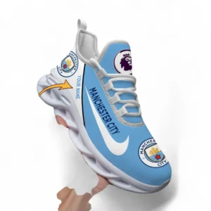 Manchester City Fans Gift Max Soul Shoes, All Over Print Max Soul Shoes For Sport Fan, Custom Name EPL107072925784-White