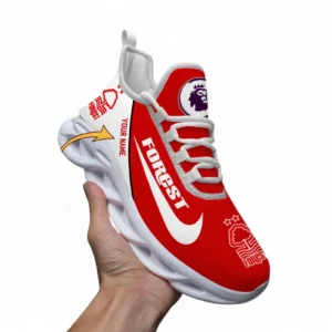 Nottingham Forest Fans Gift Max Soul Shoes, All Over Print Max Soul Shoes For Sport Fan, Custom Name EPL107072925793-White