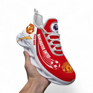 Manchester United Fans Gift Max Soul Shoes, All Over Print Max Soul Shoes For Sport Fan, Custom Name EPL108072925888-White