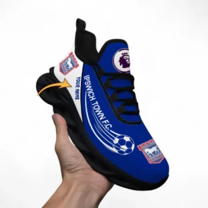 Ipswich Town Fans Gift Max Soul Shoes, All Over Print Max Soul Shoes For Sport Fan, Custom Name EPL108072925905-Black