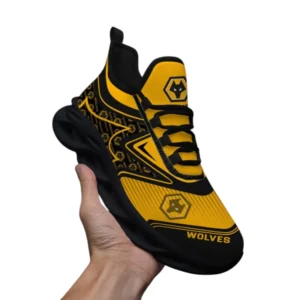 Wolverhampton Wanderers F.C Fans Gift Max Soul Shoes, All Over Print Max Soul Shoes For Sport Fan EPL1120730341-Black
