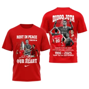 Diogo Jota Liverpool T-Shirt Red, All Over Print T-Shirt For Liverpool Fan EPL98070425668