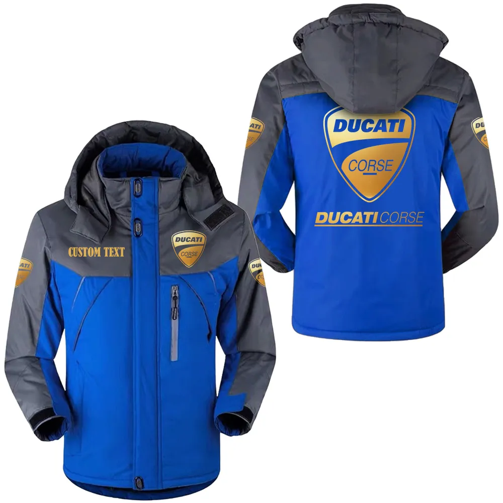 ducati corse hooded fleece long jacket hflj0112312040 car all over print hooded fleece long jacket blue