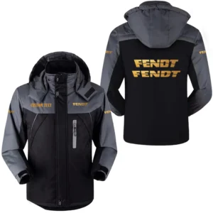 Car Fans Gift Outdoor Charging Suit, Hooded Fleece Long Jacket Exclusive Logo For Car Enthusiants, Custom Name HFLJ0112312042 - Black