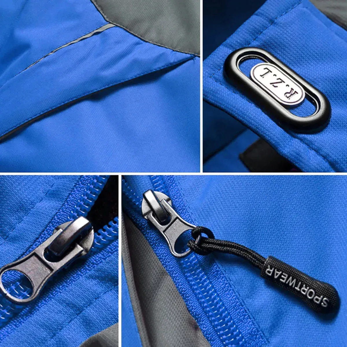 hyundai hooded fleece long jacket hflj0112312062 car all over print hooded fleece long jacket blue heco1