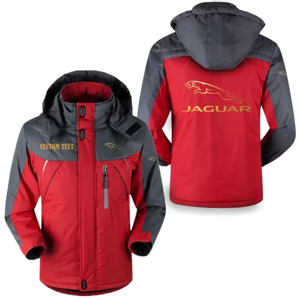 jaguar cars hooded fleece long jacket hflj0112312065 car all over print hooded fleece long jacket red ps0yc