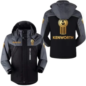 Car Fans Gift Outdoor Charging Suit, Hooded Fleece Long Jacket Exclusive Logo For Car Enthusiants, Custom Name HFLJ0112312068 - Black