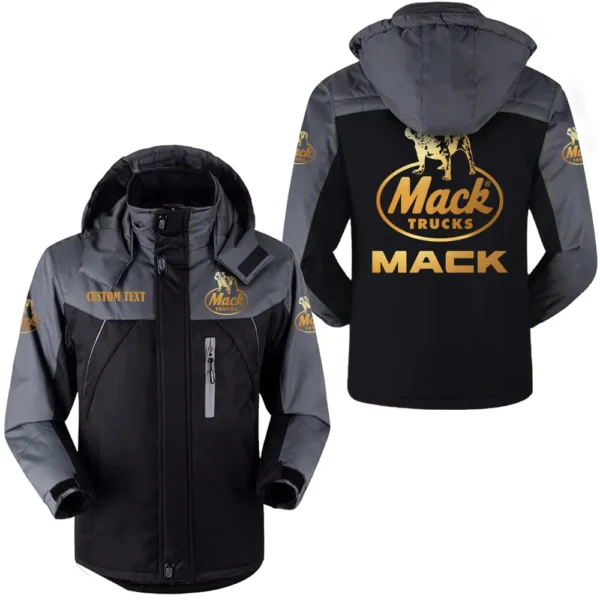 mack trucks hooded fleece long jacket hflj0112312091 car all over print hooded fleece long jacket black k5upa