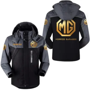 mg cars hooded fleece long jacket hflj0112312098 car all over print hooded fleece long jacket black tgzrq