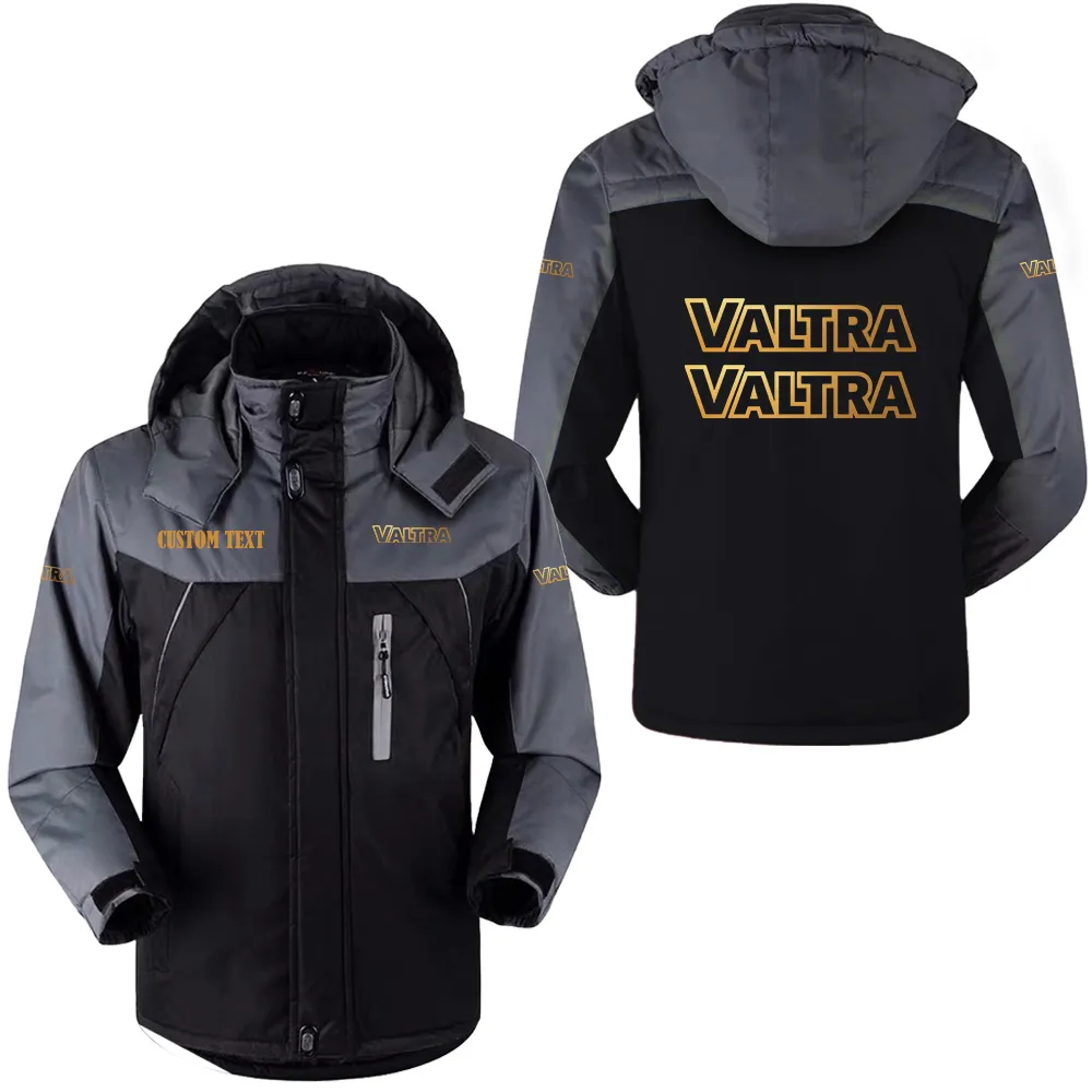 valtra hooded fleece long jacket hflj0112312140 car all over print hooded fleece long jacket black 8qmom