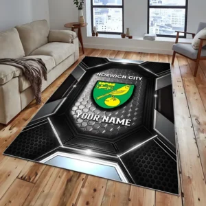 Football Fans Gift Rug, All Over Print Carpet For Sport Fan, Custom Name EPL122082225000-Black