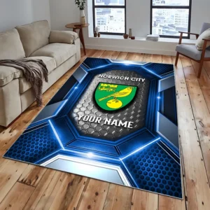 Football Fans Gift Rug, All Over Print Carpet For Sport Fan, Custom Name EPL122082225000-Blue