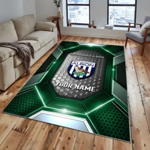 Football Fans Gift Rug, All Over Print Carpet For Sport Fan, Custom Name EPL122082225001-Green