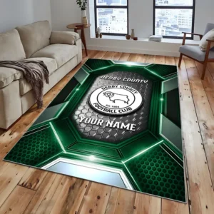 Football Fans Gift Rug, All Over Print Carpet For Sport Fan, Custom Name EPL122082225002-Green