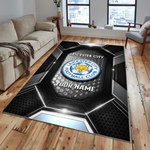 Football Fans Gift Rug, All Over Print Carpet For Sport Fan, Custom Name EPL122082225006-Black