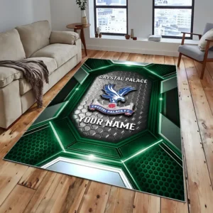 Football Fans Gift Rug, All Over Print Carpet For Sport Fan, Custom Name EPL122082225008-Green