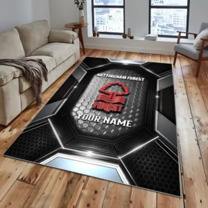 Football Fans Gift Rug, All Over Print Carpet For Sport Fan, Custom Name EPL122082225009-Black