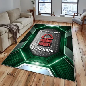 Football Fans Gift Rug, All Over Print Carpet For Sport Fan, Custom Name EPL122082225009-Green