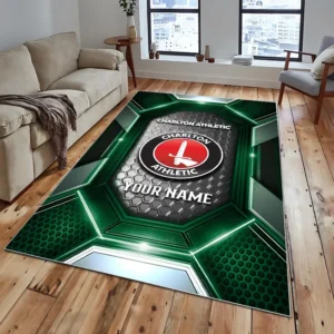 Football Fans Gift Rug, All Over Print Carpet For Sport Fan, Custom Name EPL122082225012-Green