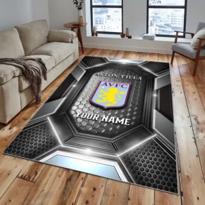 Football Fans Gift Rug, All Over Print Carpet For Sport Fan, Custom Name EPL122082225013-Grey