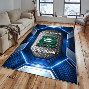 Football Fans Gift Rug, All Over Print Carpet For Sport Fan, Custom Name EPL122082225016-Blue