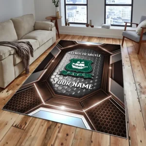 Football Fans Gift Rug, All Over Print Carpet For Sport Fan, Custom Name EPL122082225016-Brown