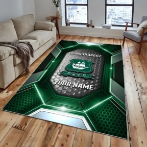 Football Fans Gift Rug, All Over Print Carpet For Sport Fan, Custom Name EPL122082225016-Green