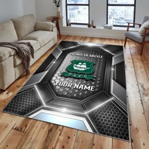 Football Fans Gift Rug, All Over Print Carpet For Sport Fan, Custom Name EPL122082225016-Grey