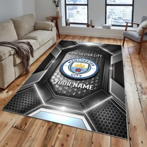 Football Fans Gift Rug, All Over Print Carpet For Sport Fan, Custom Name EPL122082225018-Grey
