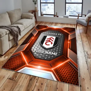 Football Fans Gift Rug, All Over Print Carpet For Sport Fan, Custom Name EPL122082225019-Orange