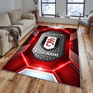 Football Fans Gift Rug, All Over Print Carpet For Sport Fan, Custom Name EPL122082225019-Red