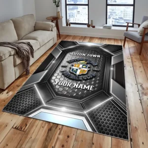 Football Fans Gift Rug, All Over Print Carpet For Sport Fan, Custom Name EPL122082225020-Grey