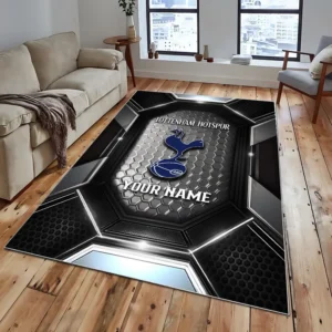 Football Fans Gift Rug, All Over Print Carpet For Sport Fan, Custom Name EPL122082225025-Black