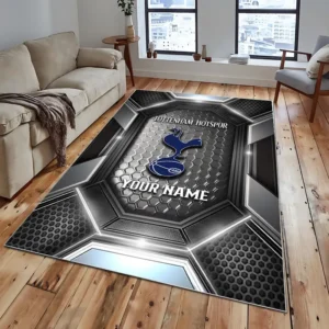 Football Fans Gift Rug, All Over Print Carpet For Sport Fan, Custom Name EPL122082225025-Grey