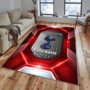 Football Fans Gift Rug, All Over Print Carpet For Sport Fan, Custom Name EPL122082225025-Red