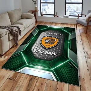 Football Fans Gift Rug, All Over Print Carpet For Sport Fan, Custom Name EPL122082225029-Green
